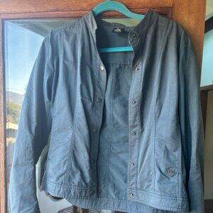 Kuhl Womens Trinity Moto Jacket Dusty Blue SZ Medium